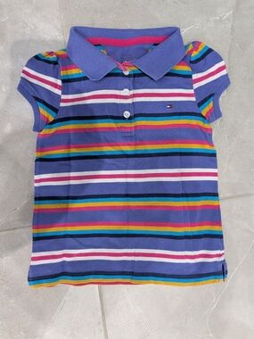 4/$20 Tommy Hilfiger Girls Striped Polo Shirt 4T